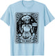 The Baker Tarot Card Skeleton Baking Skull Cook Witchy Chef T-Shirt - T-Shirt | Light Blue