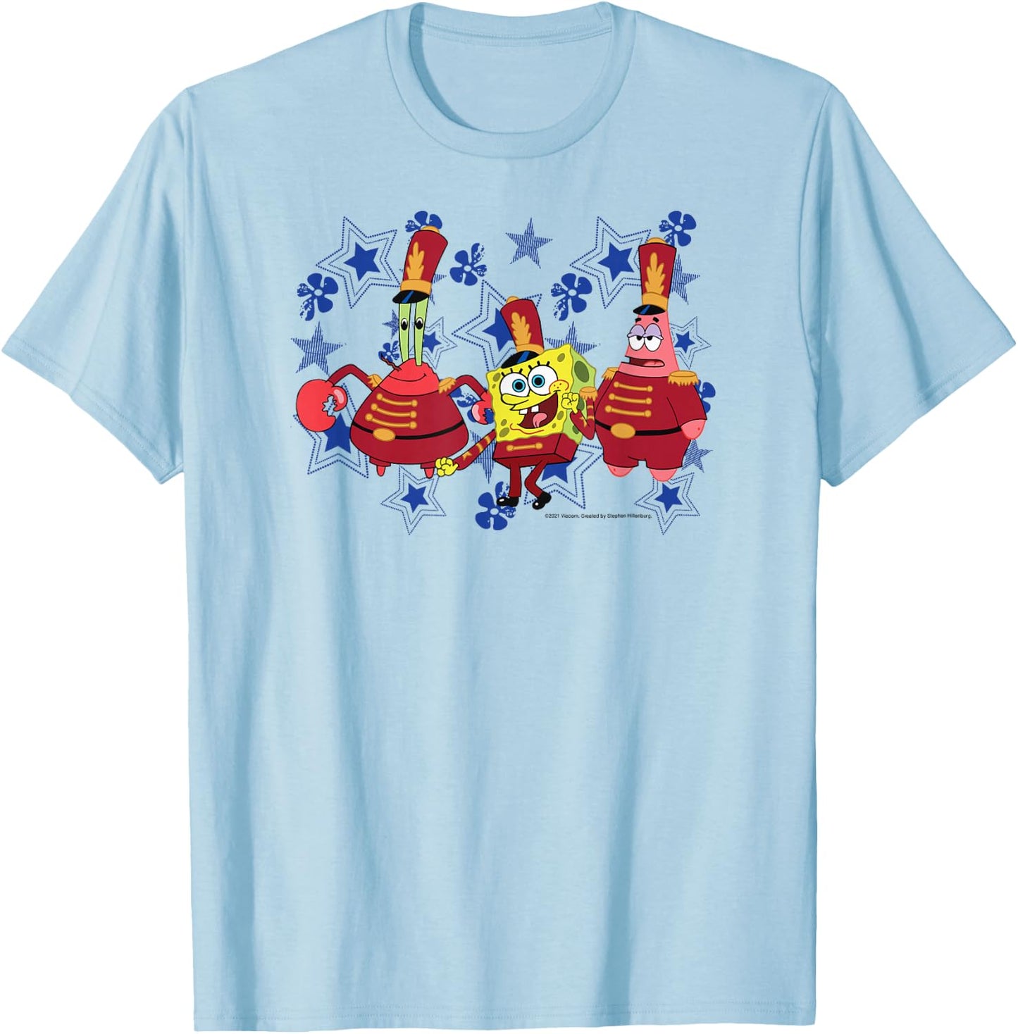 SpongeBob SquarePants - Patrick and Mr. Krabs Sweet Victory T-Shirt - T-Shirt | Light Blue