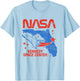 NASA Iconic Kennedy Space Center Vintage Big Chest Poster T-Shirt - T-Shirt | Light Blue