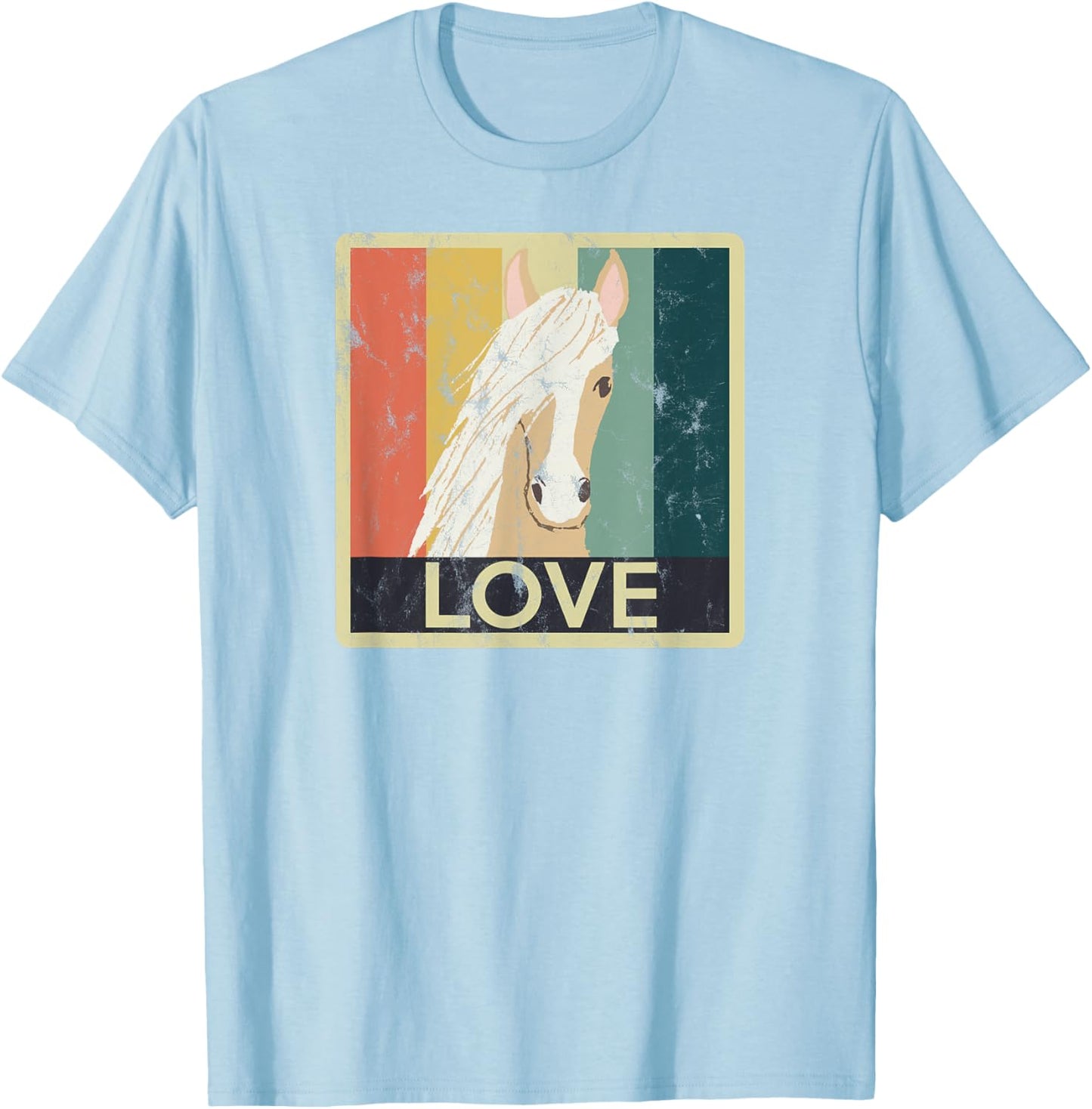 Beautiful Palomino Horse T-Shirt - T-Shirt | Light Blue