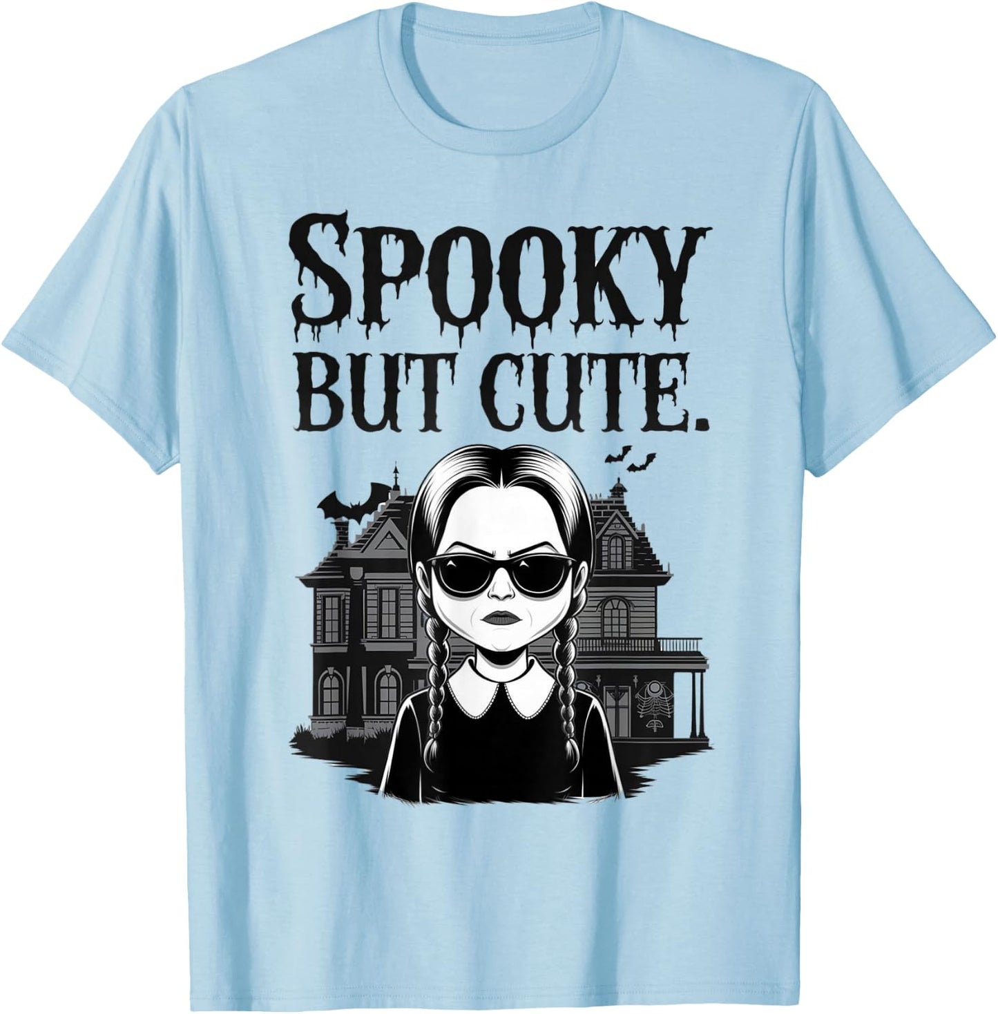 Spooky But Cute Halloween Costume for Girls T-Shirt - T-Shirt | Light Blue