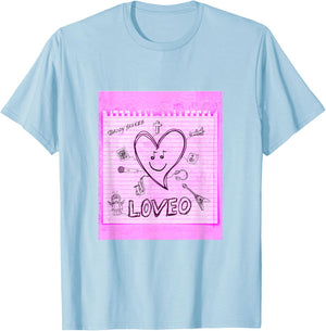 Official LOVEO Cover Merch T-Shirt - T-Shirt | Light Blue