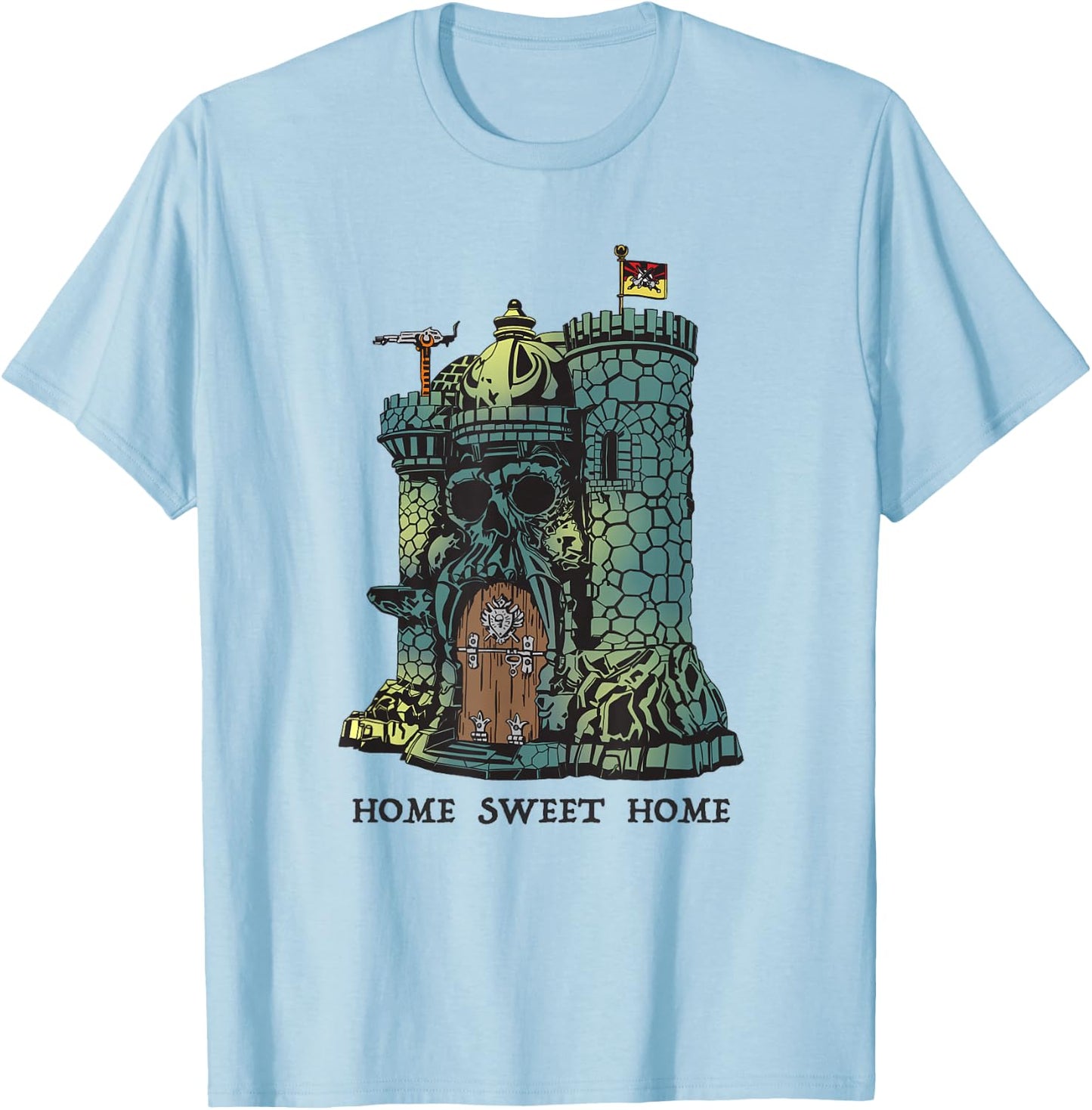 Home Sweet Home Castle He Man Toy 1980 T-Shirt - T-Shirt | Light Blue