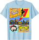 Superhero Birthday Shirt Boys 7 Amazing Awesome Super T-Shirt - T-Shirt | Light Blue