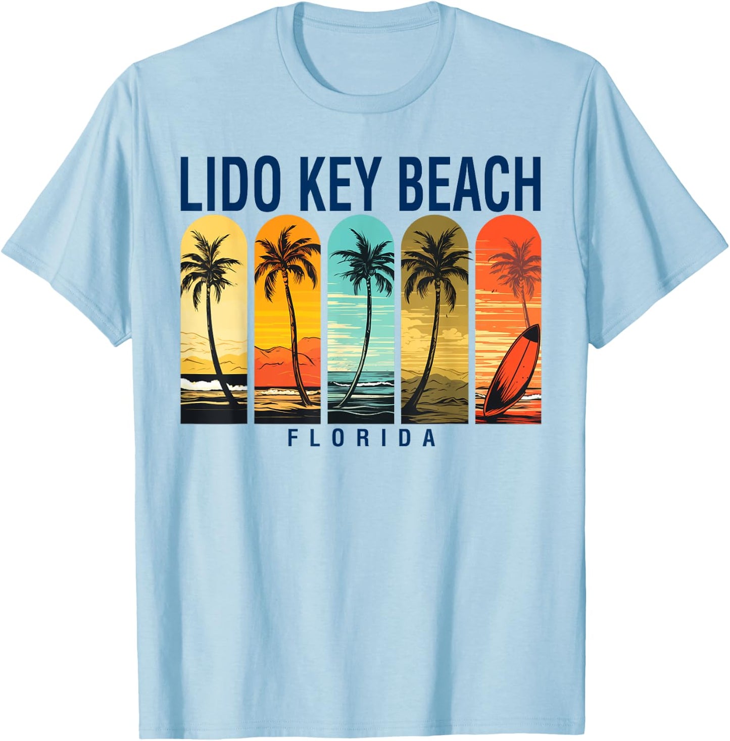 Lido Key Beach Florida Men Beach Rider Women T-Shirt - T-Shirt | Light Blue