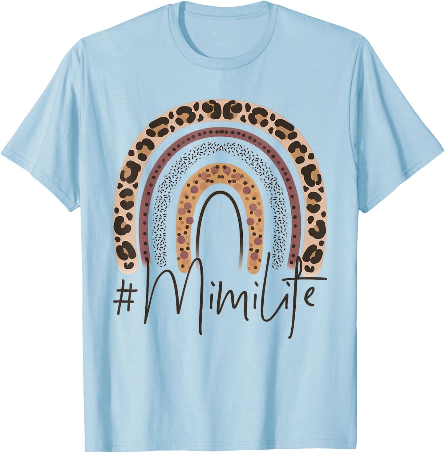 Mimi Grandma Women Christmas Mother's Day Birthday Grandkids T-Shirt - T-Shirt | Light Blue