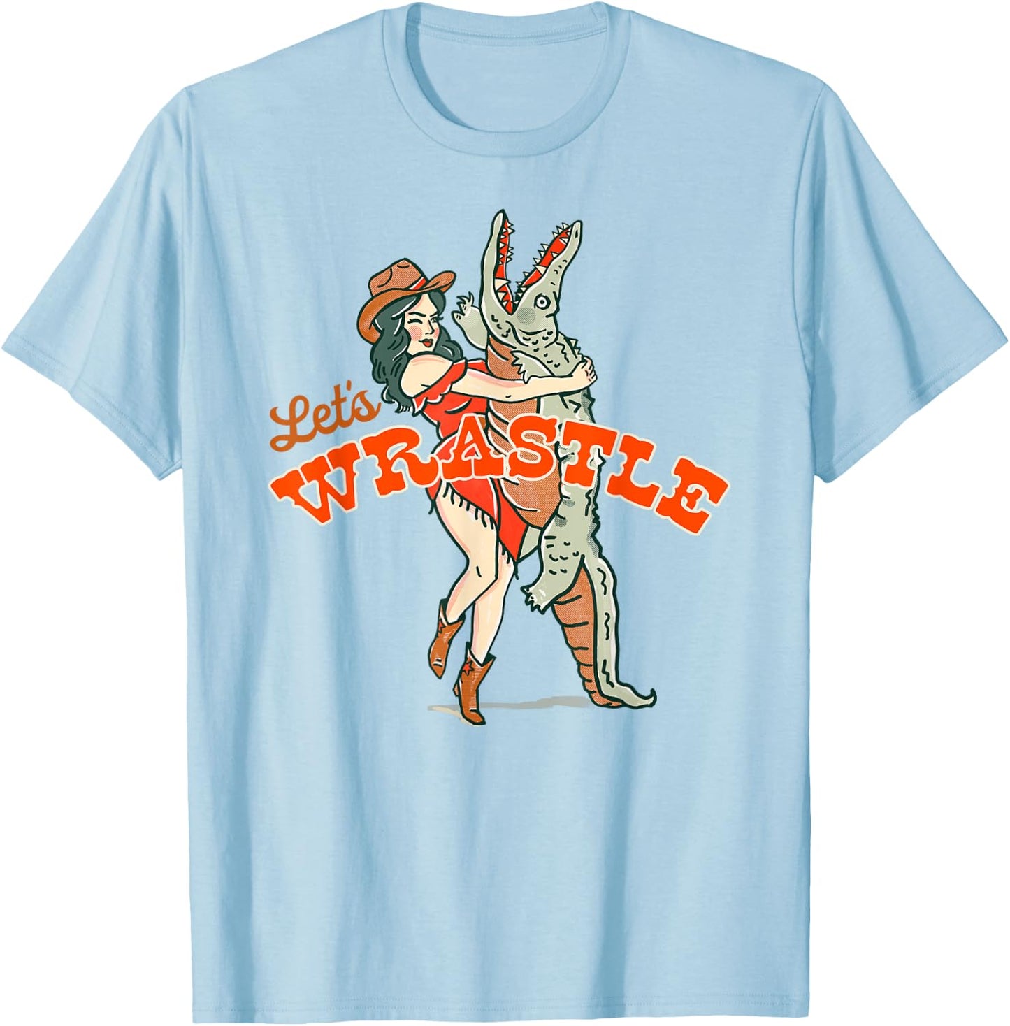 Southern Country Cowgirl Babe Shirt Y'allternative Cowgirls T-Shirt - T-Shirt | Light Blue