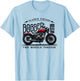 Classic Vintage Bobber Motorcycle T-Shirt - T-Shirt | Light Blue