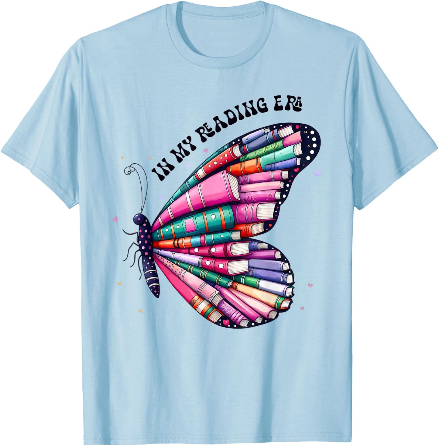 In My Reading Era Shirt,Book Shelf In My Reading Era Teacher T-Shirt - T-Shirt | Light Blue