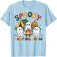Spooky Camping Crew Ghosts Halloween Campfire Vintage Boo T-Shirt - T-Shirt | Light Blue
