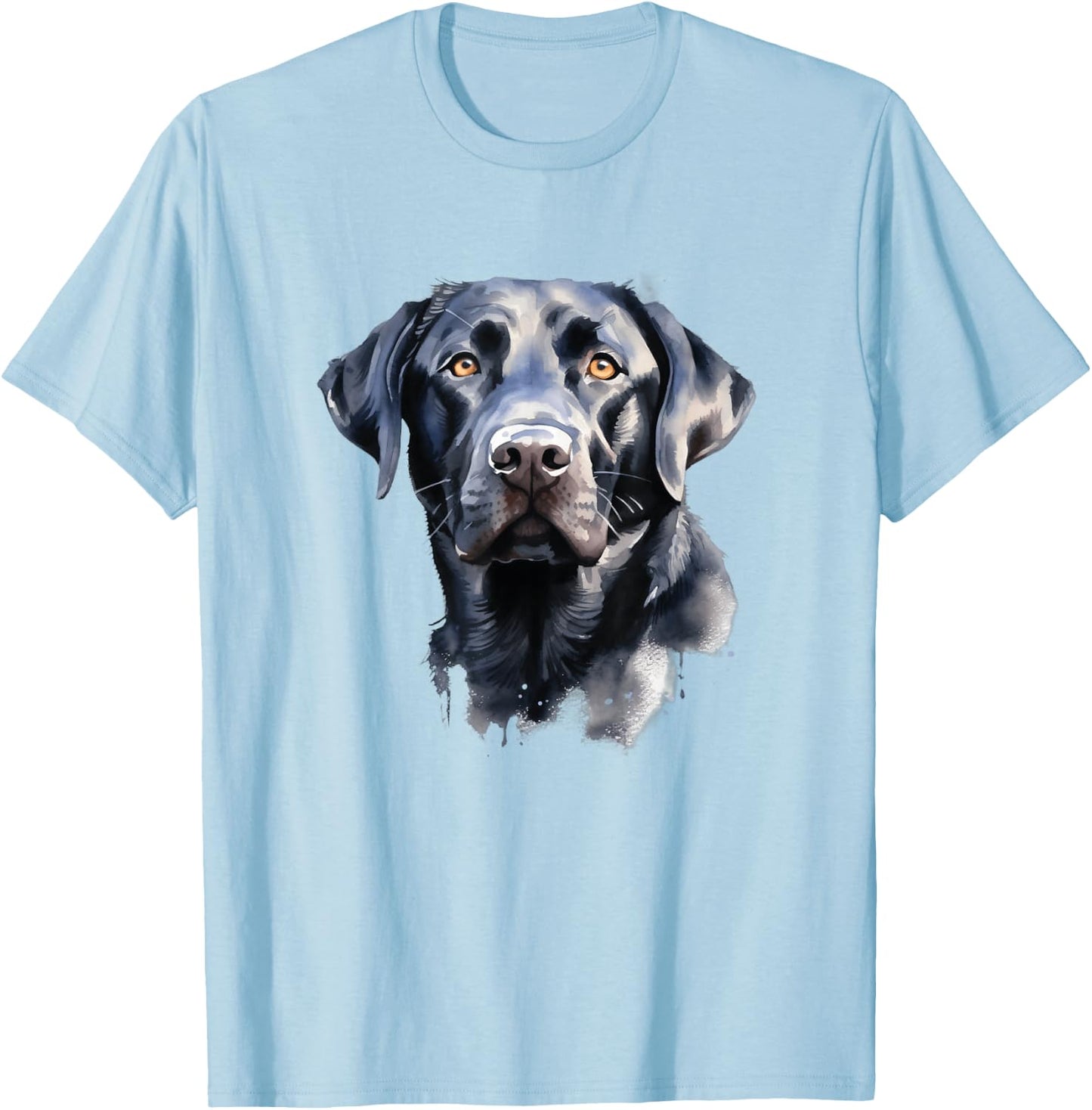 Dog Black Labrador Retriever T-Shirt - T-Shirt | Light Blue