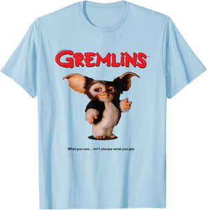 Gremlins - Gremlins Movie Poster T-Shirt - T-Shirt | Light Blue