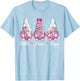 Breast Cancer Awareness, Gnomes Pink Ribbon Girls T-Shirt - T-Shirt | Light Blue