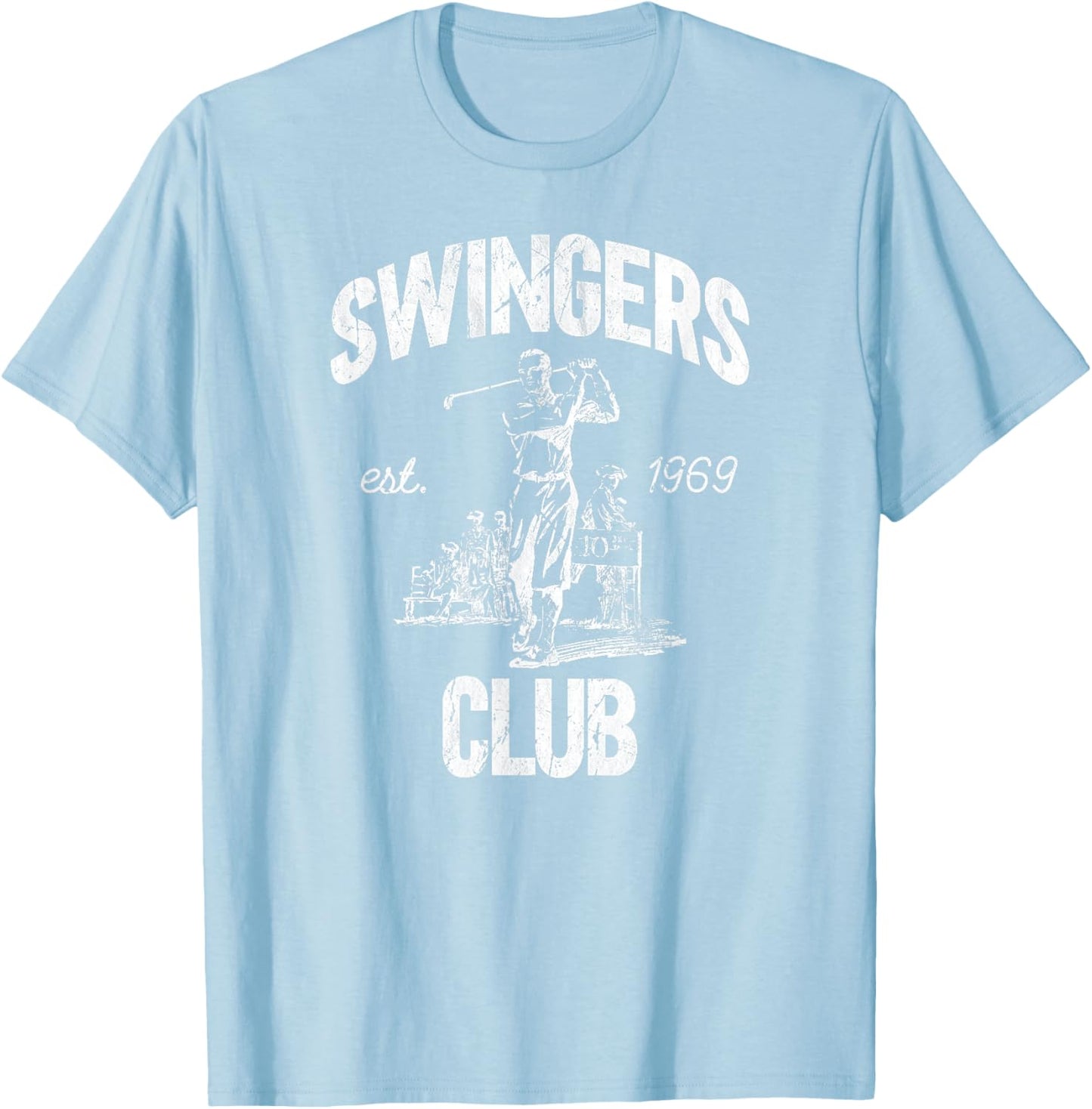 Swingers Club golf clubs funny golf Sarcastic Golfing men T-Shirt - T-Shirt | Light Blue