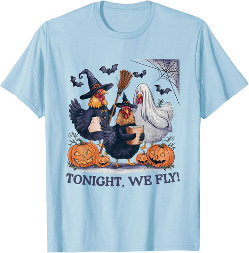 Tonight We Fly Halloween Chicken Spooky Farm Animals Lover