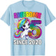 Unicorn 5th Birthday 5 Year Old Unicorn Party Girls Outfit T-Shirt - T-Shirt | Light Blue