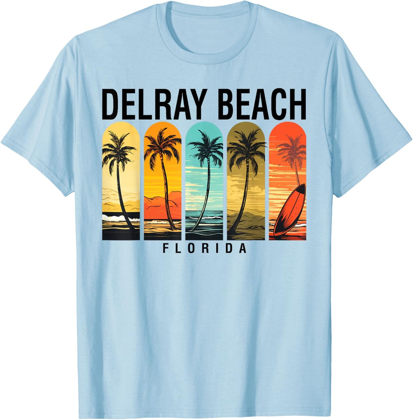 Delray Beach Florida Men Beach Rider Women T-Shirt - T-Shirt | Light Blue