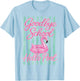 Goodbye School, Hello Pool Flamingo Summer Vacation T-Shirt - T-Shirt | Light Blue
