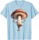 Funny Yoga Mushroom T-Shirt - T-Shirt | Light Blue