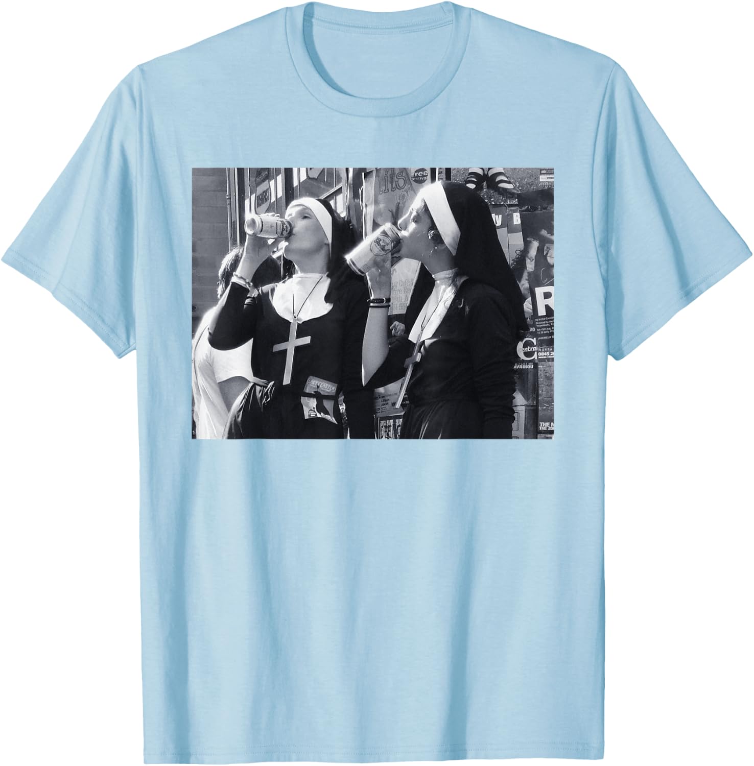 Clean Version I Soldering Digga Soldering I Nuns Drinking Beer Fun T-Shirt - T-Shirt | Light Blue