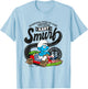 The Smurfs International Racing Car League Kart Logo T-Shirt - T-Shirt | Light Blue