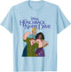 Disney The Hunchback of Notre Dame Group Shot Chest Poster T-Shirt - T-Shirt | Light Blue