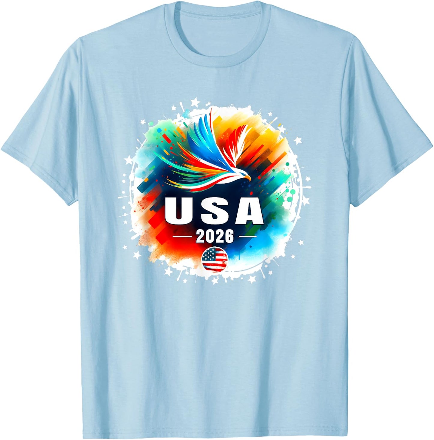USA 2026 Go United States Sport USA Team 2026 USA T-Shirt - T-Shirt | Light Blue