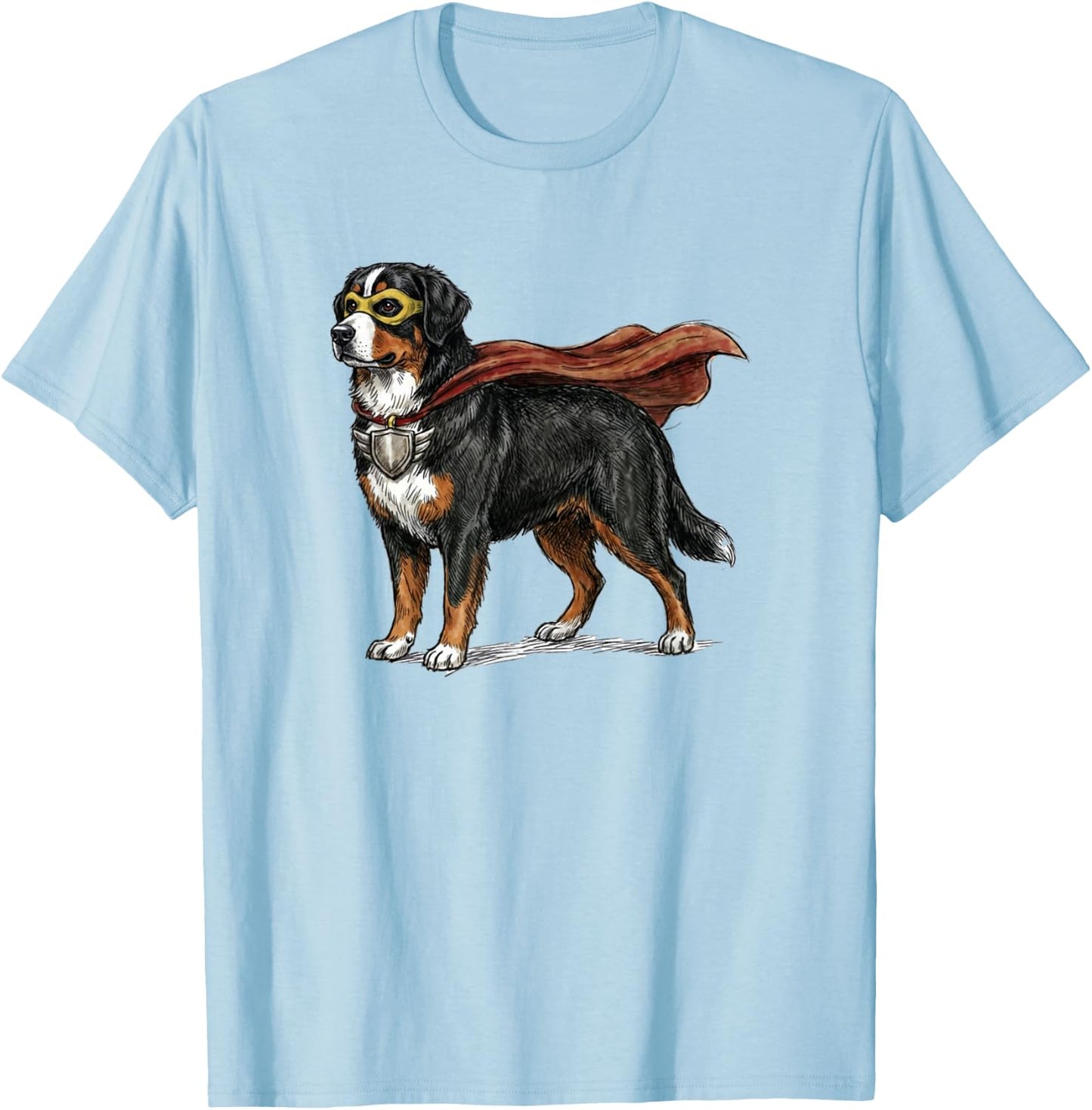 Bernese Mountain Dog T-Shirt - T-Shirt | Light Blue