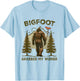 Funny retro bigfoot, Bigfoot Grabbed My Wiener design T-Shirt - T-Shirt | Light Blue