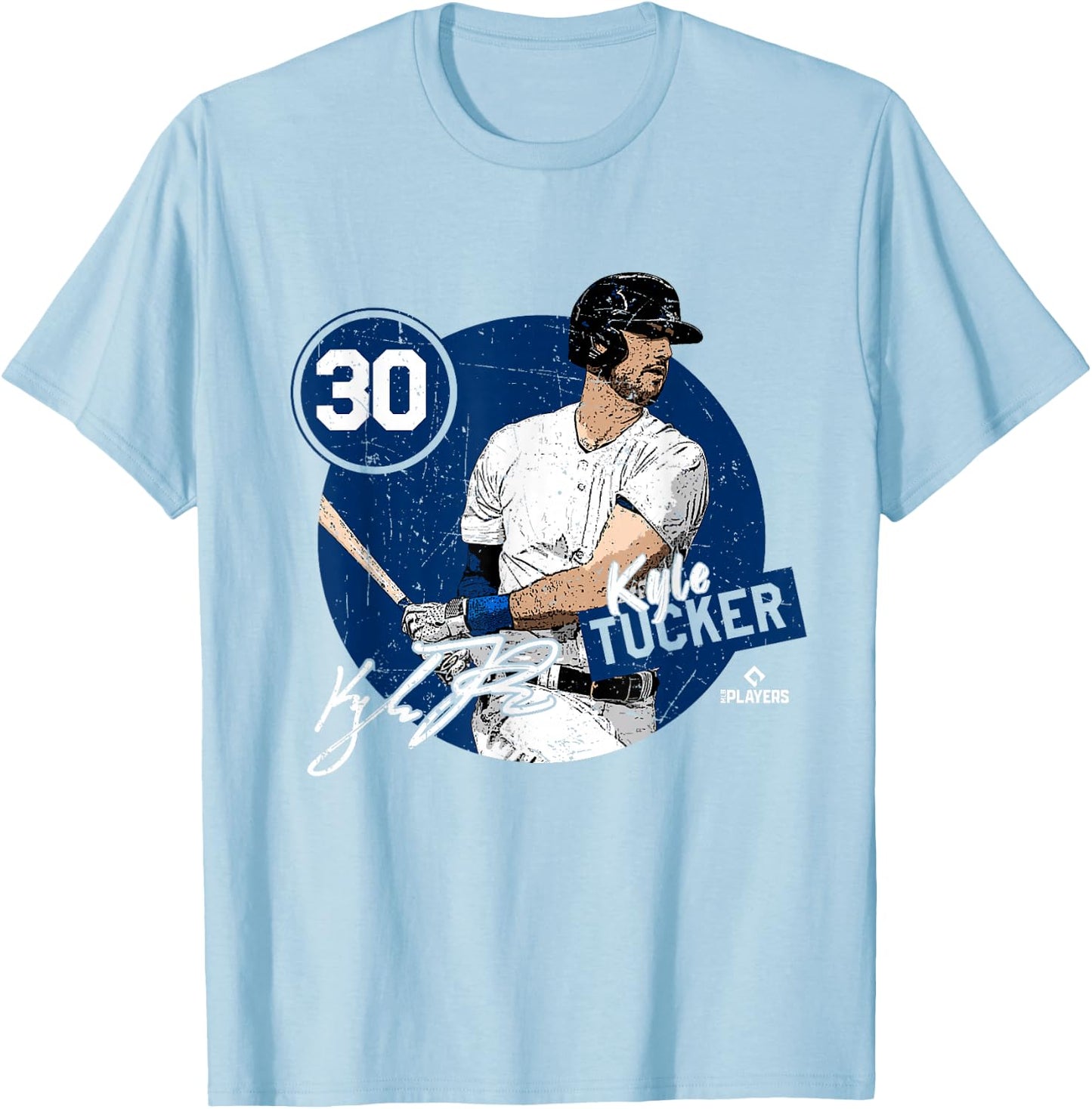 Kyle Tucker | Chicago Baseball MLB Players | MLBTUC4002 T-Shirt - T-Shirt | Light Blue