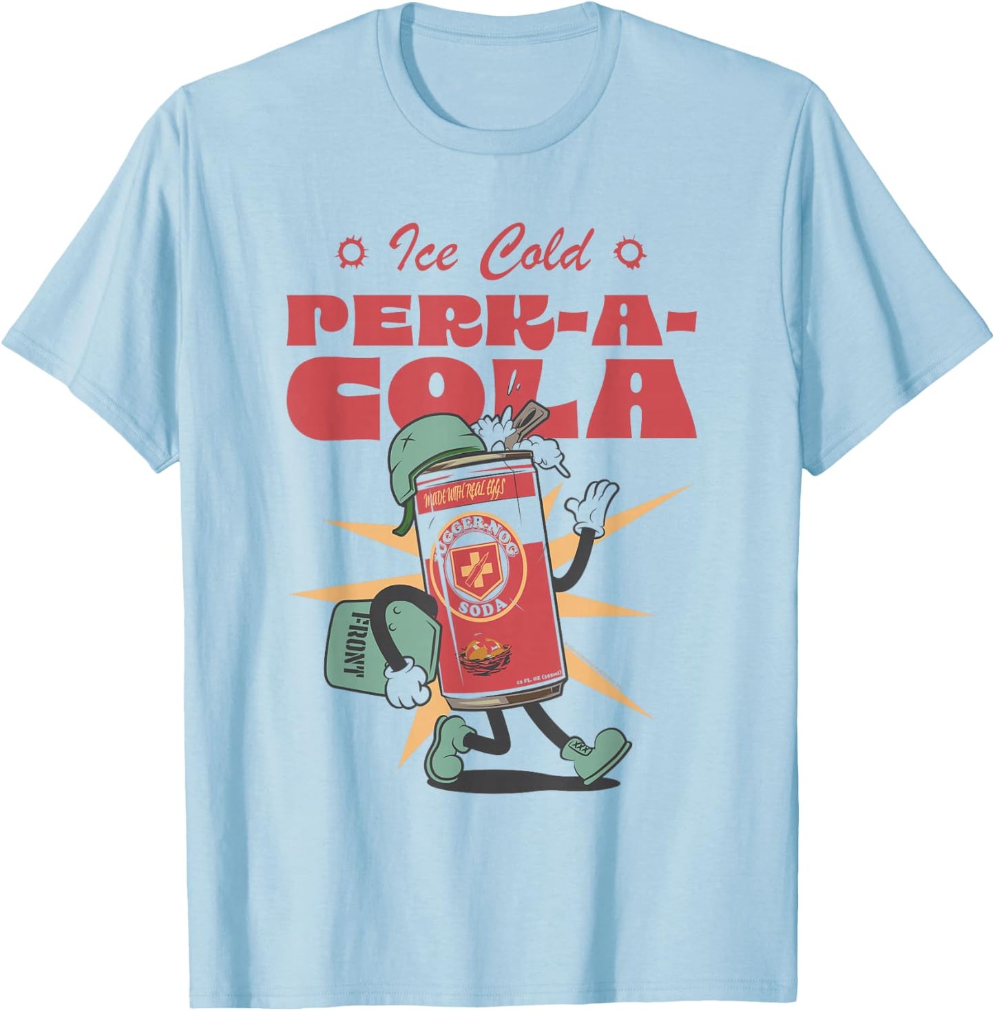 Call of Duty Ice-Cold Juggernog Perk-A-Cola Can Video Game T-Shirt - T-Shirt | Light Blue