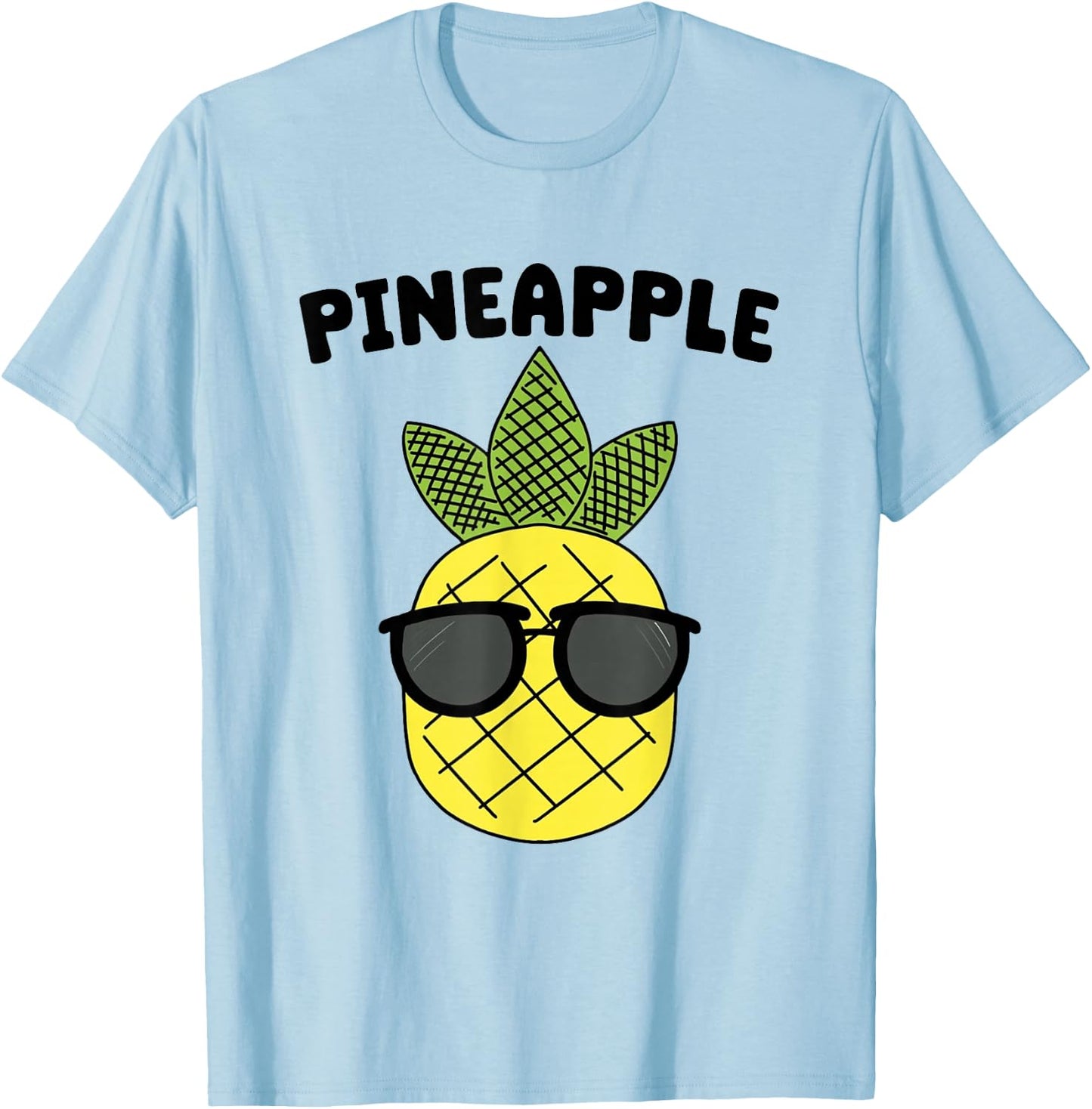 Kids Pineapple Shirt For Boys Or Girls | Cute Pineapple Gift T-Shirt - T-Shirt | Light Blue