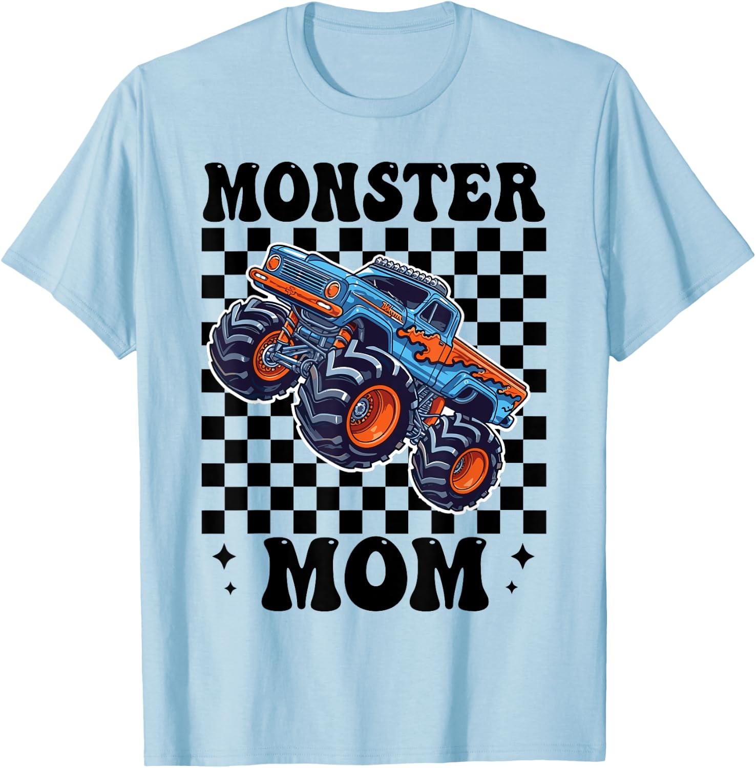 Monster Truck Mama Mom Monster Truck Are My Jam Truck Lovers T-Shirt - T-Shirt | Light Blue