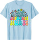 Infusion Nurse Week Groovy Wildflower Appreciation Day Women T-Shirt - T-Shirt | Light Blue
