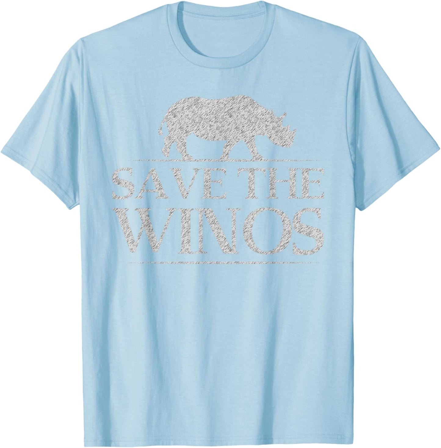 Save The Winos T-Shirt - T-Shirt | Light Blue