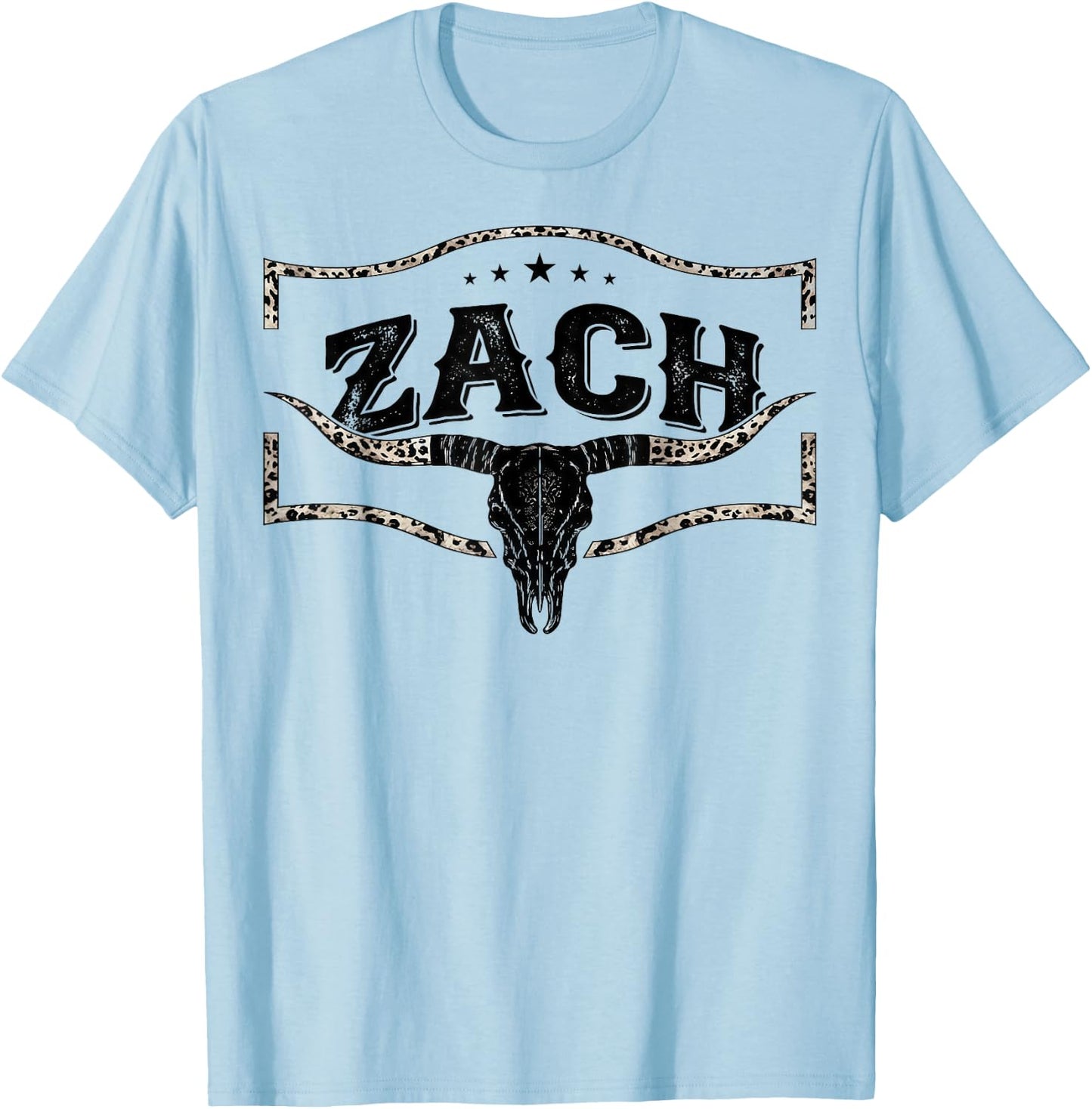 Vintage Zach Name Style Retro Classic Gift Women Kid T-Shirt - T-Shirt | Light Blue