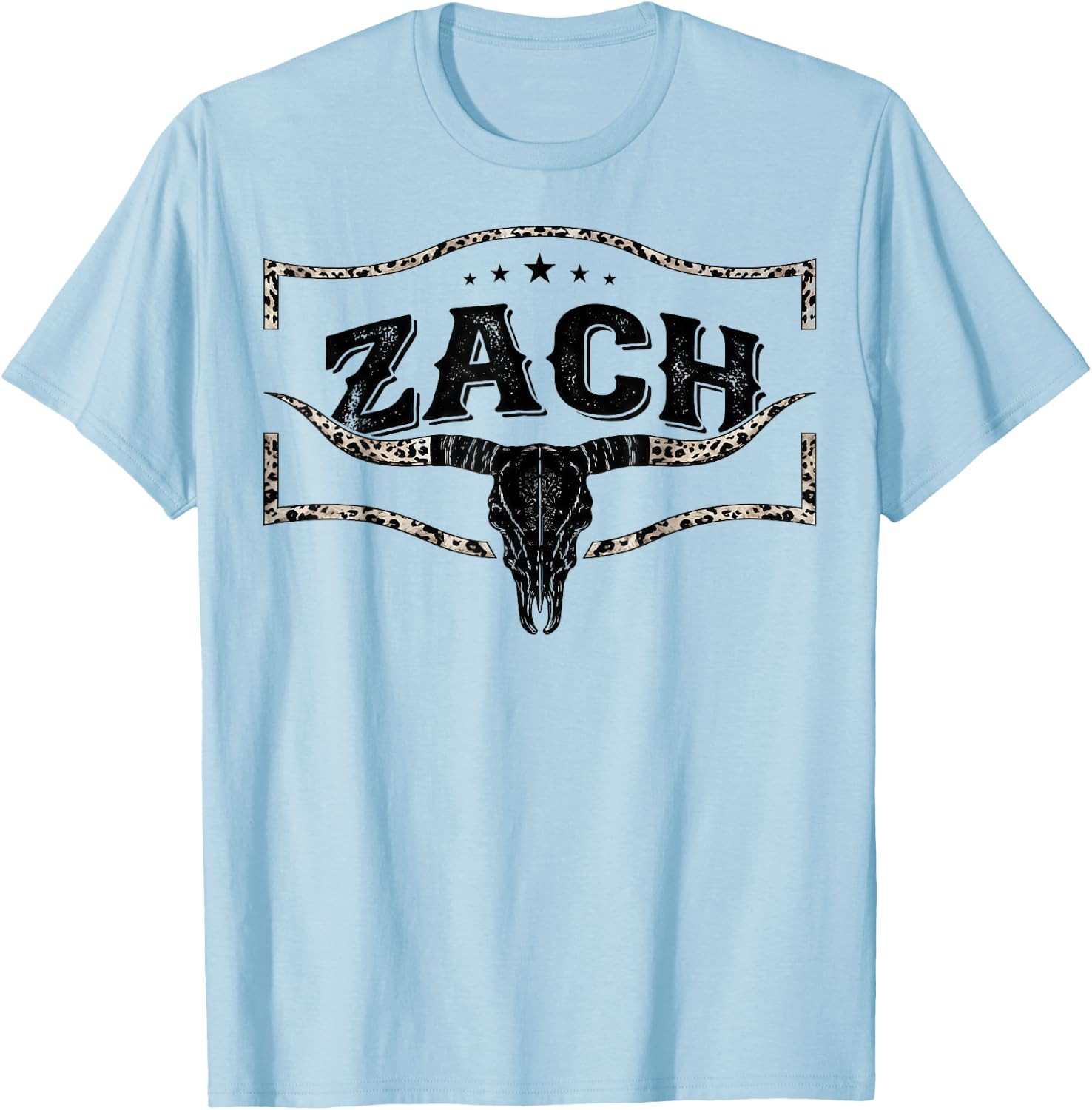 Vintage Zach Name Style Retro Classic Gift Women Kid T-Shirt - T-Shirt | Light Blue