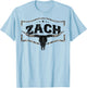 Vintage Zach Name Style Retro Classic Gift Women Kid T-Shirt - T-Shirt | Light Blue