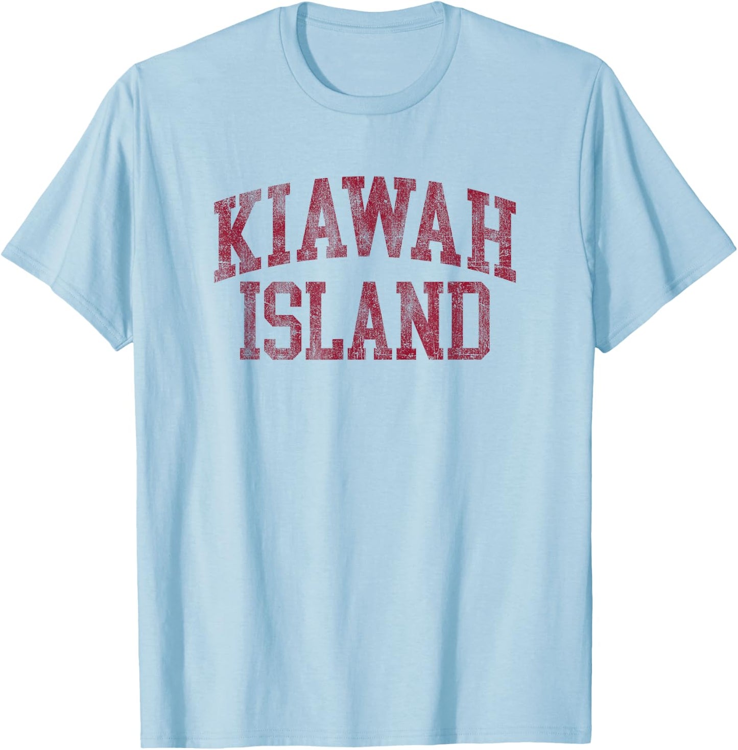 Kiawah Island South Carolina Souvenir Retro Preppy Throwback T-Shirt - T-Shirt | Light Blue