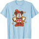 Disney Mickey and Friends Christmas Gingerbread Minnie T-Shirt - T-Shirt | Light Blue
