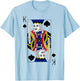 King Spades Playing Cards Halloween Party Costume Vintage T-Shirt - T-Shirt | Light Blue