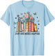 Funny Wildflower Floral Book Just One More Chapter T-Shirt - T-Shirt | Light Blue