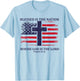 Blessed Is The Nation Whose God Is The Lord American Flag T-Shirt - T-Shirt | Light Blue