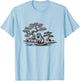 Retro Capybara Japanese Art T-Shirt - T-Shirt | Light Blue