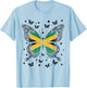 Jamaican Butterfly Jamaica T-Shirt - T-Shirt | Light Blue
