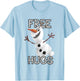 Disney Frozen Free Hugs Cute Olaf Shot Vintage T-Shirt - T-Shirt | Light Blue