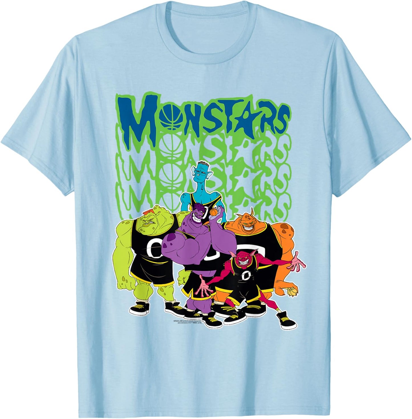 Space Jam Monstars Logo T-Shirt - T-Shirt | Light Blue
