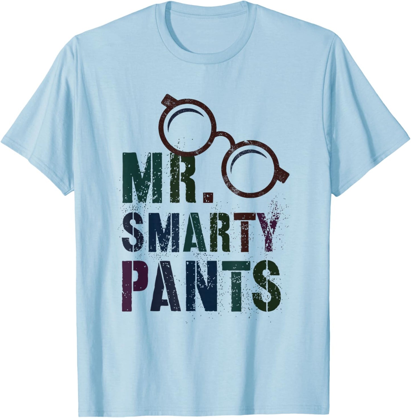 Funny Little MR SMARTY PANTS Last 100 Days School My Smartie T-Shirt - T-Shirt | Light Blue