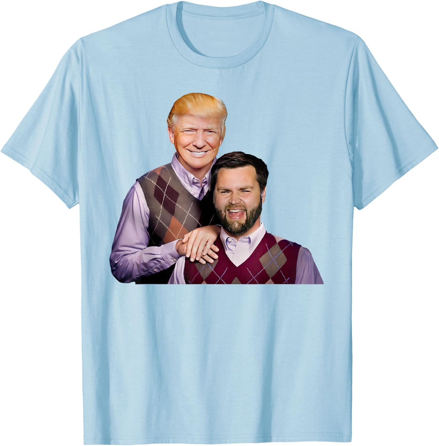 Trump Vance 2024 Brothers Funny Parody Shirt Bros T-Shirt - T-Shirt | Light Blue