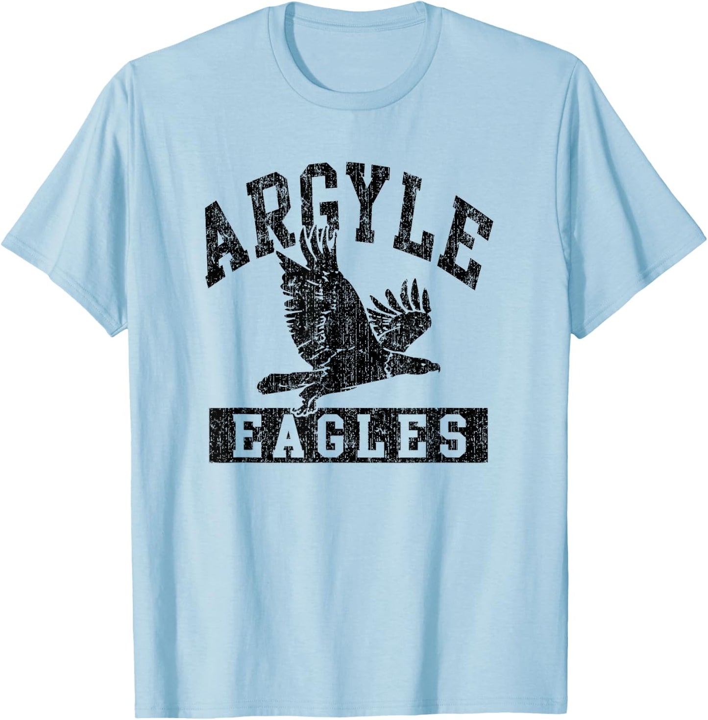 Argyle Eagles Vintage T-Shirt - T-Shirt | Light Blue